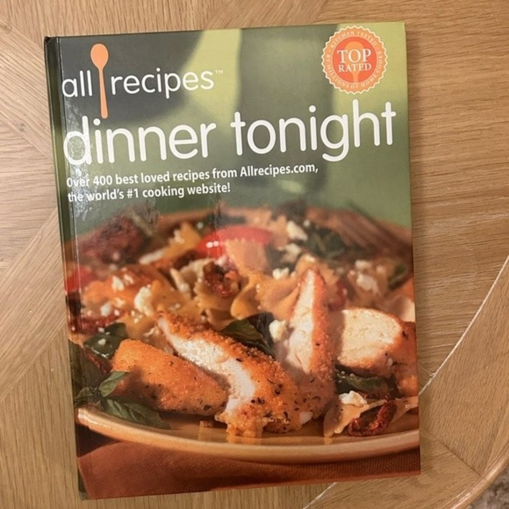 AllRecipes Dinner Tonight hardback cookbook with 400 best loved recipes